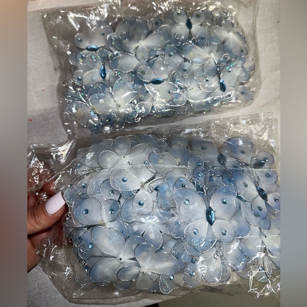 Decorative individual butterflies each pack sold separately each has 12 pieces